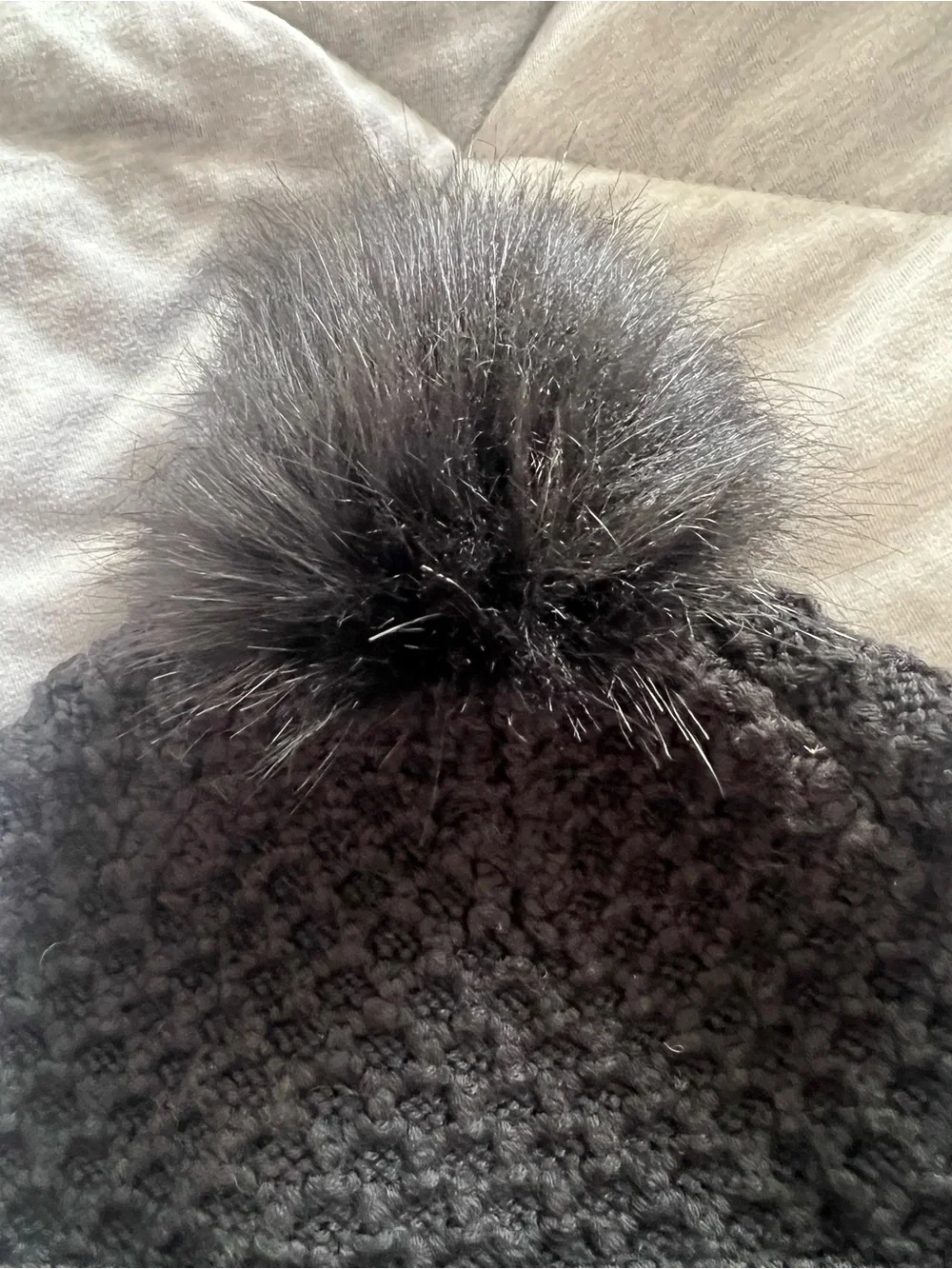 lululemon athletica Black Knit Pom Beanie